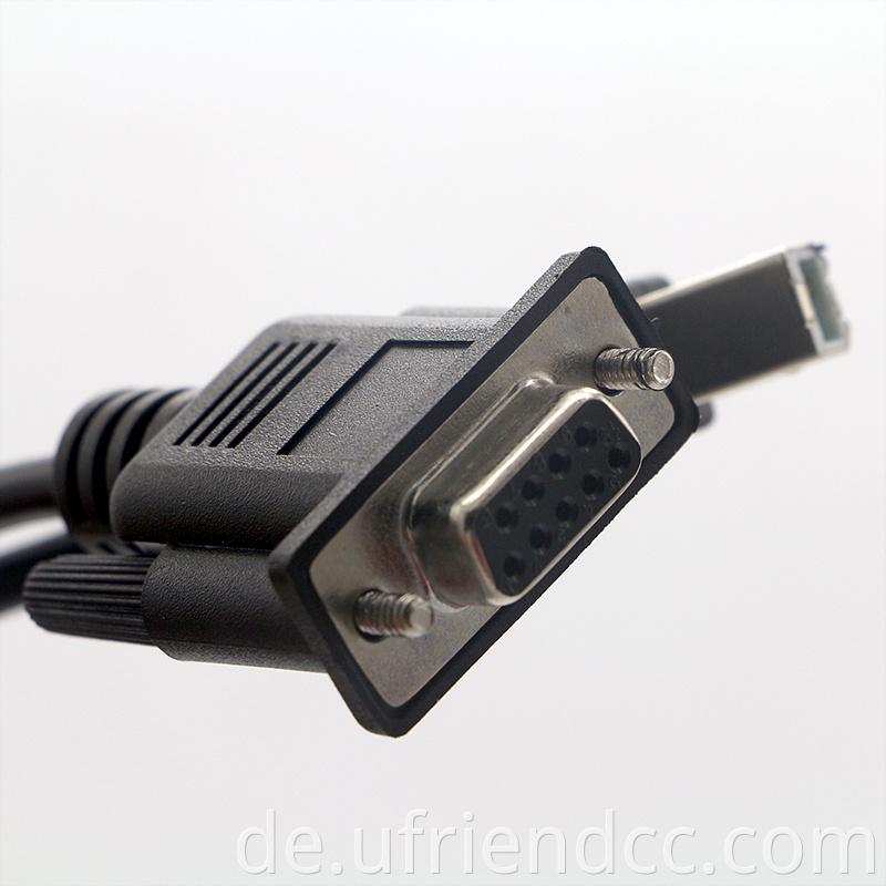 Fabrik benutzerdefinierte neue Herkunft Telefon USB -Telefon Anpassungs 1,8 m DB9 Frauen zu USB 2.0 B Männlich Typ RS232 Kabel für POS -System Smart Watch